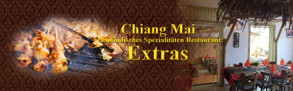 Sie möchten einfach gut speisen? Dann würden wir uns freuen, Sie im Chiang Mai thailändisches Spezialitäten Restaurant begrüßen zu dürfen. Lassen Sie sich verwöhnen und genießen Sie ein angenehmes ...